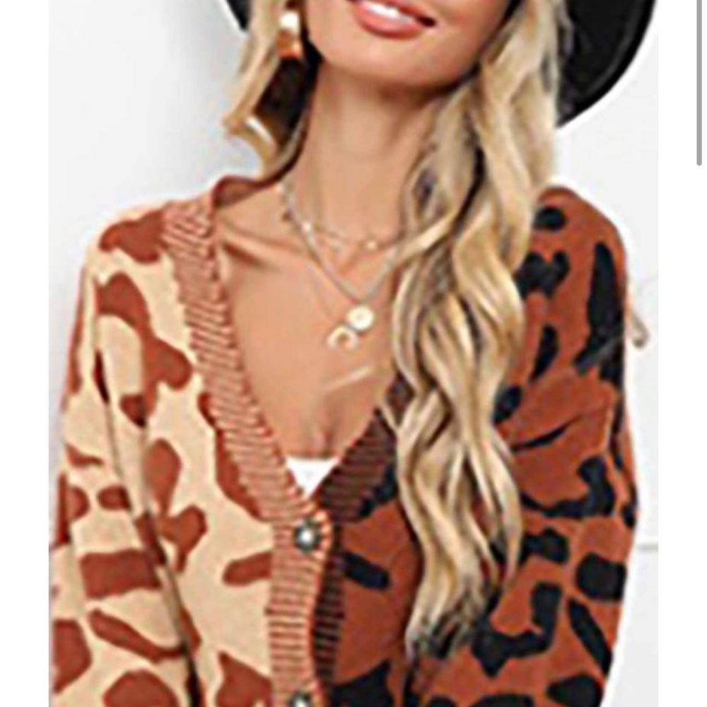Leopard Cardigan Sweater